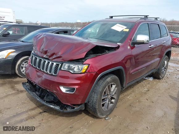 2017 Jeep Grand Cherokee Limited with VIN 1C4RJFBG3HC711784, listed as a IAAI auction lot 41943383 with 112,402 mi miles. Bid and sale history available at carsss.com. Image 17.