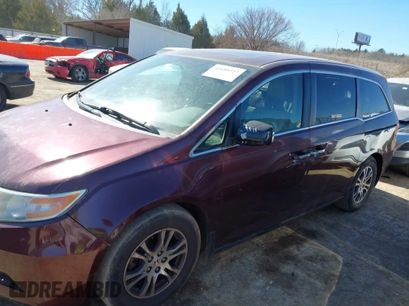 2013 Honda Odyssey EX-L with VIN 5FNRL5H61DB017398, listed as a IAAI auction lot 41689227 with 159,361 mi miles and . Bid and sale history available at carsss.com. Image 14.