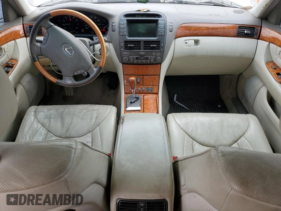 2005 Lexus LS 430 z VIN JTHBN36F955009277, wystawiony jako Copart lot #58974925 z przebiegiem 213 982 mil mil oraz Czysty tytuł • Clean title. Historia ofert i sprzedaży dostępna na DreamBid. Obrazek 8.