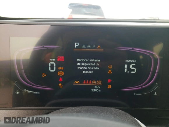 2023 Kia Sportage EX with VIN 5XYK33AF2PG135411, listed as a Copart auction lot 83716234 with 9,340 mi miles and Salvage Title. Bid and sale history available at DreamBid. Image 9.