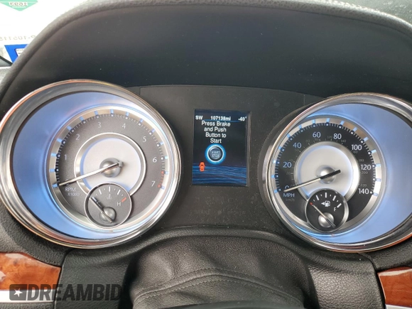 2014 Chrysler 300 z VIN 2C3CCAAG0EH157167, wystawiony jako Copart lot #54758765 z przebiegiem 107 138 mil mil oraz Szkoda całkowita • Salvage title. Historia ofert i sprzedaży dostępna na DreamBid. Obrazek 9.
