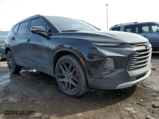 2020 Chevrolet Blazer LT with VIN 3GNKBHRS4LS623633, listed as a Copart auction lot 46491765 with 0 mi miles and Salvage Title. Bid and sale history available at carsss.com. Image 4.