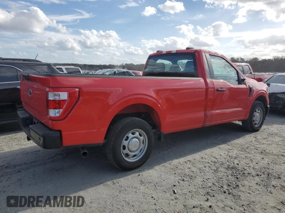 2023 Ford F-150 XL with VIN 1FTMF1C57PKF05268, listed as a Copart auction lot 77541224 with 17,906 mi miles and Salvage Title. Bid and sale history available at carsss.com. Image 3.