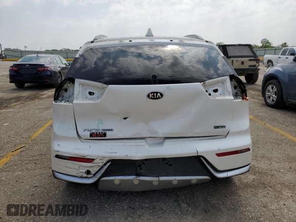 2017 Kia Niro Touring Launch Edition with VIN KNDCC3LC3H5083885, listed as a Copart auction lot 55687614 with 124,843 mi miles and Salvage Title. Bid and sale history available at carsss.com. Image 6.