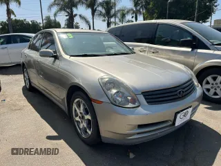 2003 Infiniti G35 w/Leather with VIN JNKCV51E73M000353, listed as a Copart auction lot 73202104 with 240,207 mi miles and Clean Title. Bid and sale history available at DreamBid. Image 1.
