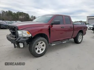 2018 Ram 1500 Express with VIN 1C6RR6FT5JS325063, listed as a Copart auction lot 88347895 with 104,097 mi miles and Salvage title. Bid and sale history available at DreamBid. Image 1.
