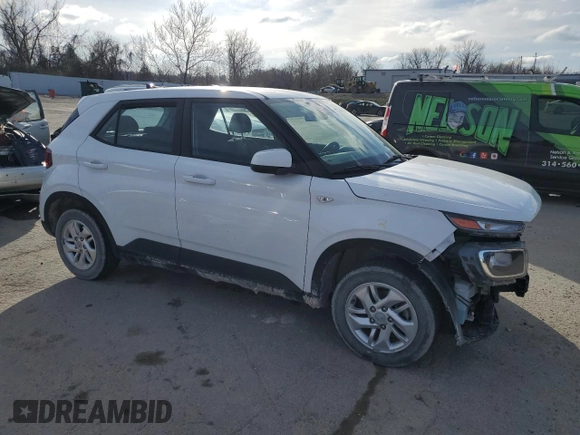 2022 Hyundai Venue SE with VIN KMHRB8A38NU146330, listed as a Copart auction lot 49507925 with 76,285 mi miles and Salvage Title. Bid and sale history available at DreamBid. Image 4.