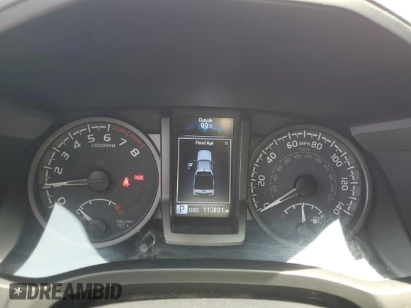 2021 Toyota Tacoma SR with VIN 3TMCZ5AN4MM394406, listed as a Copart auction lot 62268025 with 110,891 mi miles and Salvage title. Bid and sale history available at DreamBid. Image 9.