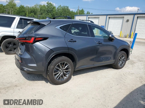 2022 Lexus NX with VIN JTJAKCEZ4N5005555, listed as a Copart auction lot 60156034 with 10,485 mi miles and Salvage Title. Bid and sale history available at carsss.com. Image 3.