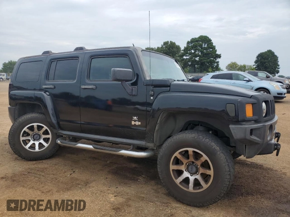 2007 Hummer H3 SUV with VIN 5GTDN13EX78134129, listed as a Copart auction lot 68814194 with 204,389 mi miles and Salvage Title. Bid and sale history available at carsss.com. Image 4.