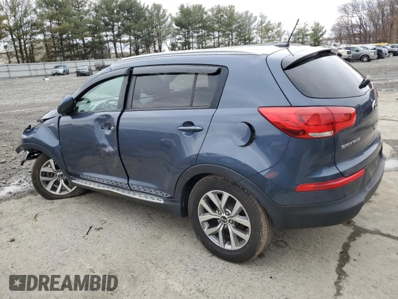 2016 Kia Sportage LX with VIN KNDPBCAC0G7826707, listed as a Copart auction lot 49314115 with Not Provided miles and Salvage Title. Bid and sale history available at carsss.com. Image 2.