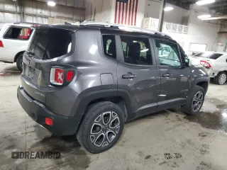 2017 Jeep Renegade Limited z VIN ZACCJBDB7HPE78018, wystawiony jako Copart lot #58027535 z przebiegiem 133 145 mil mil oraz Szkoda całkowita • Salvage title. Historia ofert i sprzedaży dostępna na DreamBid. Obrazek 3.