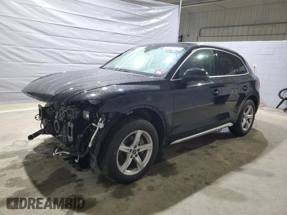 2021 Audi Q5 Premium z VIN WA1AAAFY3M2007534, wystawiony jako Copart lot #51827725 z przebiegiem 38 692 mil mil oraz Szkoda całkowita • Salvage title. Historia ofert i sprzedaży dostępna na DreamBid. Obrazek 1.