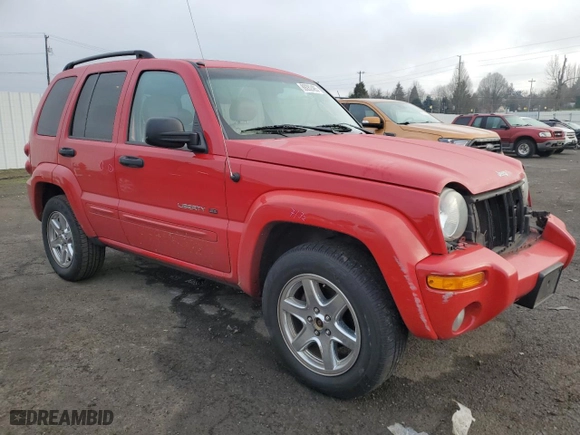 2003 Jeep Liberty Limited with VIN 1J8GL58K33W653019, listed as a Copart auction lot 89282485 with 167,216 mi miles and Salvage Title. Bid and sale history available at carsss.com. Image 4.
