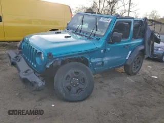 2020 Jeep Wrangler Willys z VIN 1C4GJXAN2LW328634, wystawiony jako Copart lot #79975764 z przebiegiem 43 186 mil mil oraz Szkoda całkowita • Salvage title. Historia ofert i sprzedaży dostępna na DreamBid. Obrazek 1.