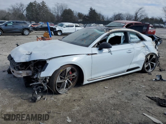 2019 Audi RS 5 z VIN WUAPWAF59KA903186, wystawiony jako Copart lot #42045505 z przebiegiem Nie podano mil oraz Szkoda całkowita • Salvage title. Historia ofert i sprzedaży dostępna na DreamBid. Obrazek 1.