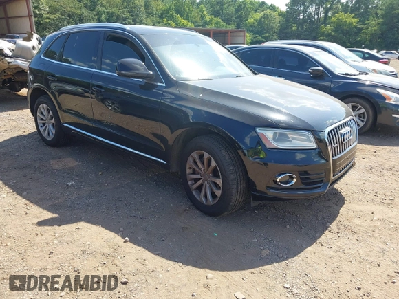 2014 Audi Q5 Premium with VIN WA1CFAFP8EA003469, listed as a IAAI auction lot 42723414 with 213,833 mi miles and . Bid and sale history available at DreamBid. Image 1.