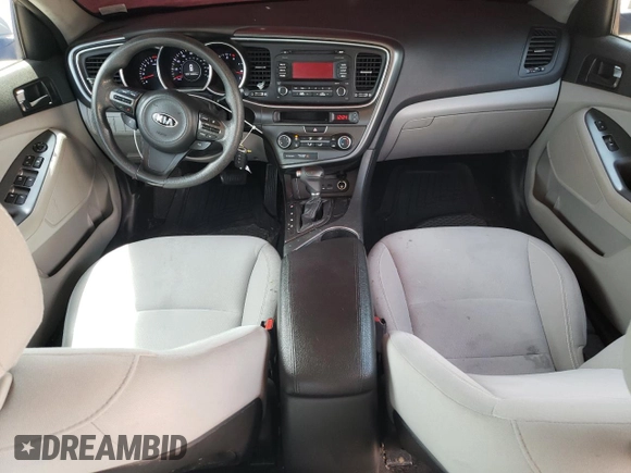 2014 Kia Optima LX with VIN 5XXGM4A70EG279106, listed as a Copart auction lot 56283135 with 160,693 mi miles and Salvage title. Bid and sale history available at DreamBid. Image 8.