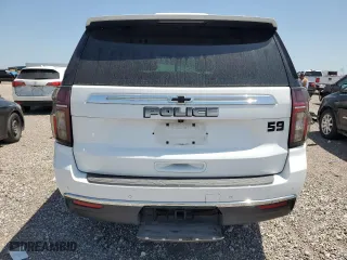 2022 Chevrolet Tahoe Commercial with VIN 1GNSCLEDXNR221838, listed as a Copart auction lot 52628815 with 0 mi miles and Salvage Title. Bid and sale history available at carsss.com. Image 6.
