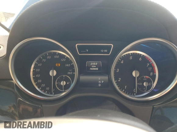 2016 Mercedes-Benz GL with VIN 4JGDF6EE2GA695847, listed as a Copart auction lot 75480934 with 143,445 mi miles and Salvage Title. Bid and sale history available at carsss.com. Image 9.
