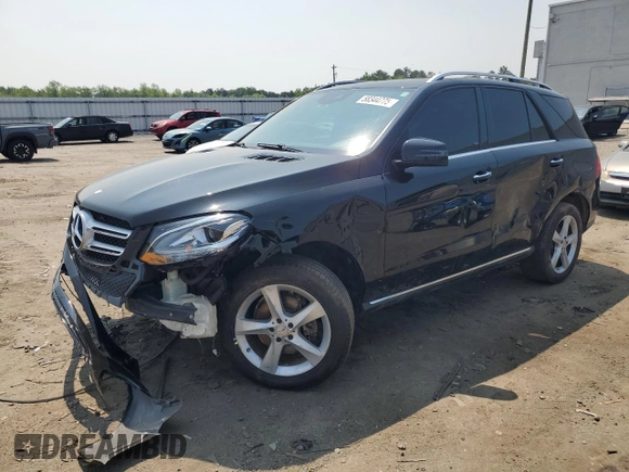 2017 Mercedes-Benz GLE 350 with VIN 4JGDA5HB4HA856114, listed as a Copart auction lot 58344775 with 76,642 mi miles and Salvage title. Bid and sale history available at DreamBid. Image 1.