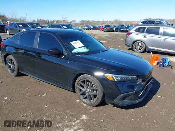 2024 Honda Civic Sport with VIN 2HGFE2F51RH545984, listed as a IAAI auction lot 41823057 with 34,341 mi miles and . Bid and sale history available at DreamBid. Image 1.