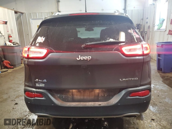 2016 Jeep Cherokee Limited with VIN 1C4PJMDS5GW203634, listed as a Copart auction lot 42086905 with 104,307 mi miles and Salvage Title. Bid and sale history available at DreamBid. Image 6.