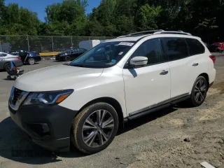 2017 Nissan Pathfinder SV z VIN 5N1DR2MM6HC684445, wystawiony jako Copart lot #59419275 z przebiegiem 104 627 mil mil oraz Czysty tytuł • Clean title. Historia ofert i sprzedaży dostępna na DreamBid. Obrazek 1.