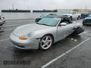 2001 Porsche Boxster S with VIN WP0CB29811U663146, listed as a Copart auction lot 44799015 with 0 mi miles and Salvage Title. Bid and sale history available at carsss.com. Image 1.