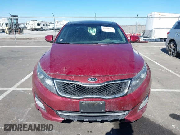 2015 Kia Optima SX Turbo with VIN 5XXGR4A64FG396164, listed as a IAAI auction lot 41682721 with 143,420 mi miles. Bid and sale history available at carsss.com. Image 13.