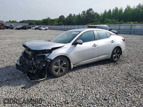 2021 Nissan Sentra SV with VIN 3N1AB8CV7MY267736, listed as a Copart auction lot 54711945 with 109,026 mi miles and Salvage title. Bid and sale history available at DreamBid. Image 1.