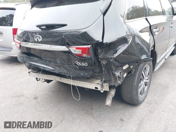 2017 Infiniti QX60 with VIN 5N1DL0MM6HC544028, listed as a IAAI auction lot 39298834 with 100,107 mi miles and . Bid and sale history available at DreamBid. Image 6.
