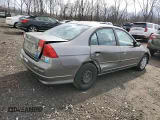 2004 Honda Civic LX with VIN 2HGES16504H621170, listed as a Copart auction lot 52159735 with 147,849 mi miles and Salvage Title. Bid and sale history available at carsss.com. Image 3.