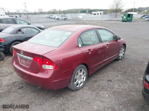 2009 Honda Civic Sdn LX with VIN 2HGFA16549H541580, listed as a IAAI auction lot 41938531 with 293,623 mi miles. Bid and sale history available at carsss.com. Image 4.
