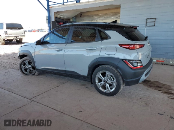 2022 Hyundai Kona SEL with VIN KM8K62AB0NU881216, listed as a Copart auction lot 54007965 with 57,575 mi miles and Salvage Title. Bid and sale history available at carsss.com. Image 2.
