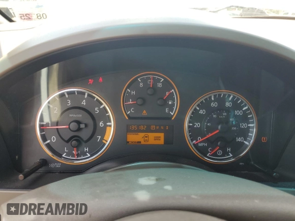 2010 Nissan Titan SE with VIN 1N6BA0ED1AN323167, listed as a Copart auction lot 60237535 with 135,182 mi miles and Salvage title. Bid and sale history available at DreamBid. Image 9.