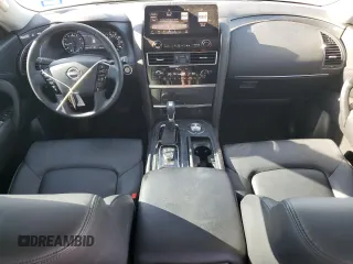 2023 Nissan Armada SV with VIN JN8AY2AD8P9693887, listed as a Copart auction lot 50410685 with 30,355 mi miles and Salvage title. Bid and sale history available at DreamBid. Image 8.