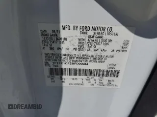 2011 Ford F-150 XL with VIN 1FTFX1CF2BFD00084, listed as a Copart auction lot 57750125 with 241,875 mi miles and Salvage title. Bid and sale history available at DreamBid. Image 12.