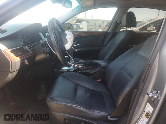 2008 BMW 5 Series 535i with VIN WBANW13508CN56172, listed as a Copart auction lot 50490425 with Not Provided miles and Salvage Title. Bid and sale history available at carsss.com. Image 7.