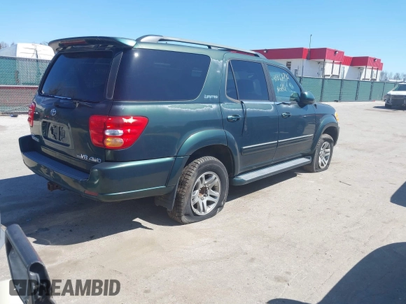 2003 Toyota Sequoia Limited with VIN 5TDBT48A23S173489, listed as a IAAI auction lot 41866742 with 185,706 mi miles and . Bid and sale history available at DreamBid. Image 4.