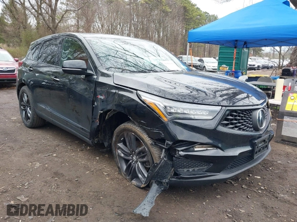 2021 Acura RDX w/A-Spec Package with VIN 5J8TC2H60ML044093, listed as a IAAI auction lot 41999368 with 29,776 mi miles and . Bid and sale history available at DreamBid. Image 6.