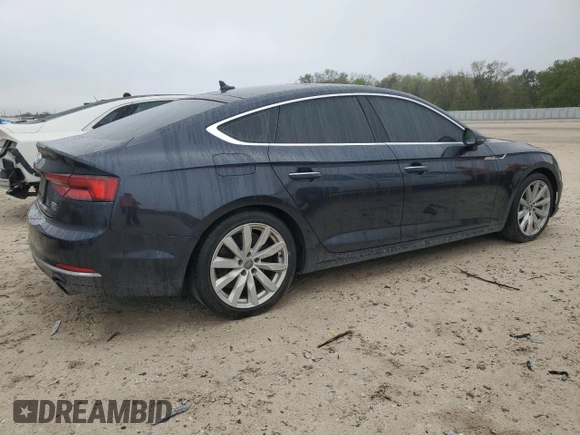 2018 Audi A5 Sportback Premium Plus with VIN WAUBNCF5XJA134697, listed as a Copart auction lot 45027994 with 48,499 mi miles. Bid and sale history available at carsss.com. Image 3.