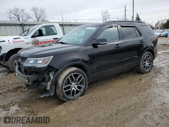 2016 Ford Explorer Sport with VIN 1FM5K8GT9GGC65561, listed as a Copart auction lot 47173015 with 157,418 mi miles and Clean Title. Bid and sale history available at DreamBid. Image 1.