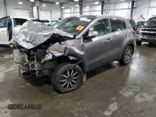 2017 Kia Sportage EX z VIN KNDPNCAC8H7204493, wystawiony jako Copart lot #52859135 z przebiegiem 96 680 mil mil oraz Szkoda całkowita • Salvage title. Historia ofert i sprzedaży dostępna na DreamBid. Obrazek 1.