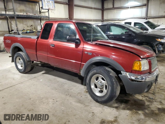 2001 Ford Ranger XL Fleet with VIN 1FTZR15E11PB75101, listed as a Copart auction lot 45923395 with 240,015 mi miles and Salvage Title. Bid and sale history available at DreamBid. Image 4.