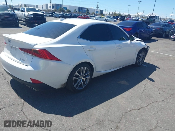 2019 Lexus IS with VIN JTHBA1D29K5093953, listed as a IAAI auction lot 41807795 with 28,055 mi miles. Bid and sale history available at carsss.com. Image 4.