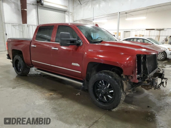 2016 Chevrolet Silverado 1500 High Country with VIN 3GCUKTEC8GG329373, listed as a Copart auction lot 43365855 with 110,562 mi miles and Salvage Title. Bid and sale history available at DreamBid. Image 4.