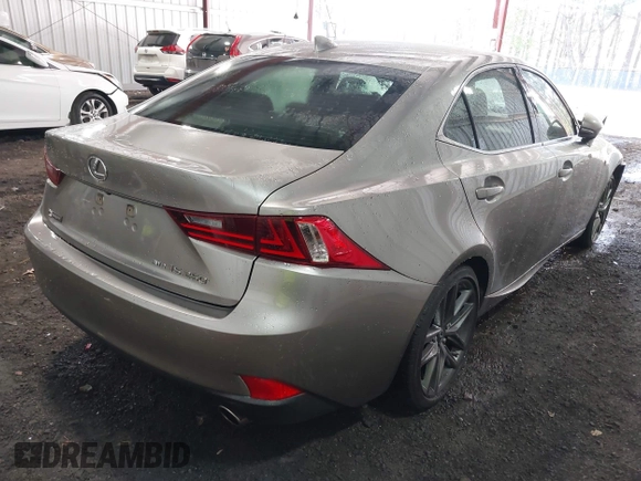 2015 Lexus IS 250 with VIN JTHCF1D26F5024746, listed as a IAAI auction lot 41991935 with 101,397 mi miles. Bid and sale history available at carsss.com. Image 4.