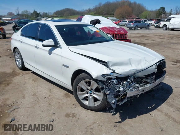 2015 BMW 5 Series 528i xDrive with VIN WBA5A7C54FG143565, listed as a IAAI auction lot 41948957 with 107,255 mi miles and . Bid and sale history available at carsss.com. Image 1.