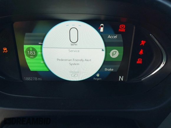 2020 Chevrolet Bolt EV Premier with VIN 1G1FZ6S0XL4149831, listed as a IAAI auction lot 41775604 with 188,278 mi miles. Bid and sale history available at carsss.com. Image 7.